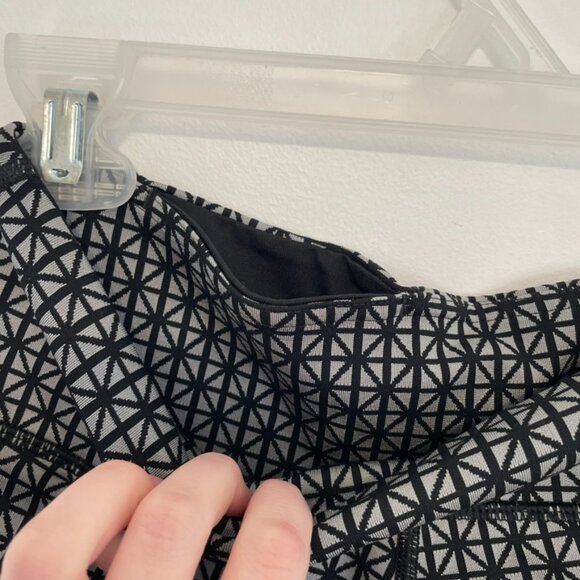 LULULEMON Wunder Under Pant Full-On Luon Tri Geo Silver Spoon Black Leggings 4 - Picture 9 of 16